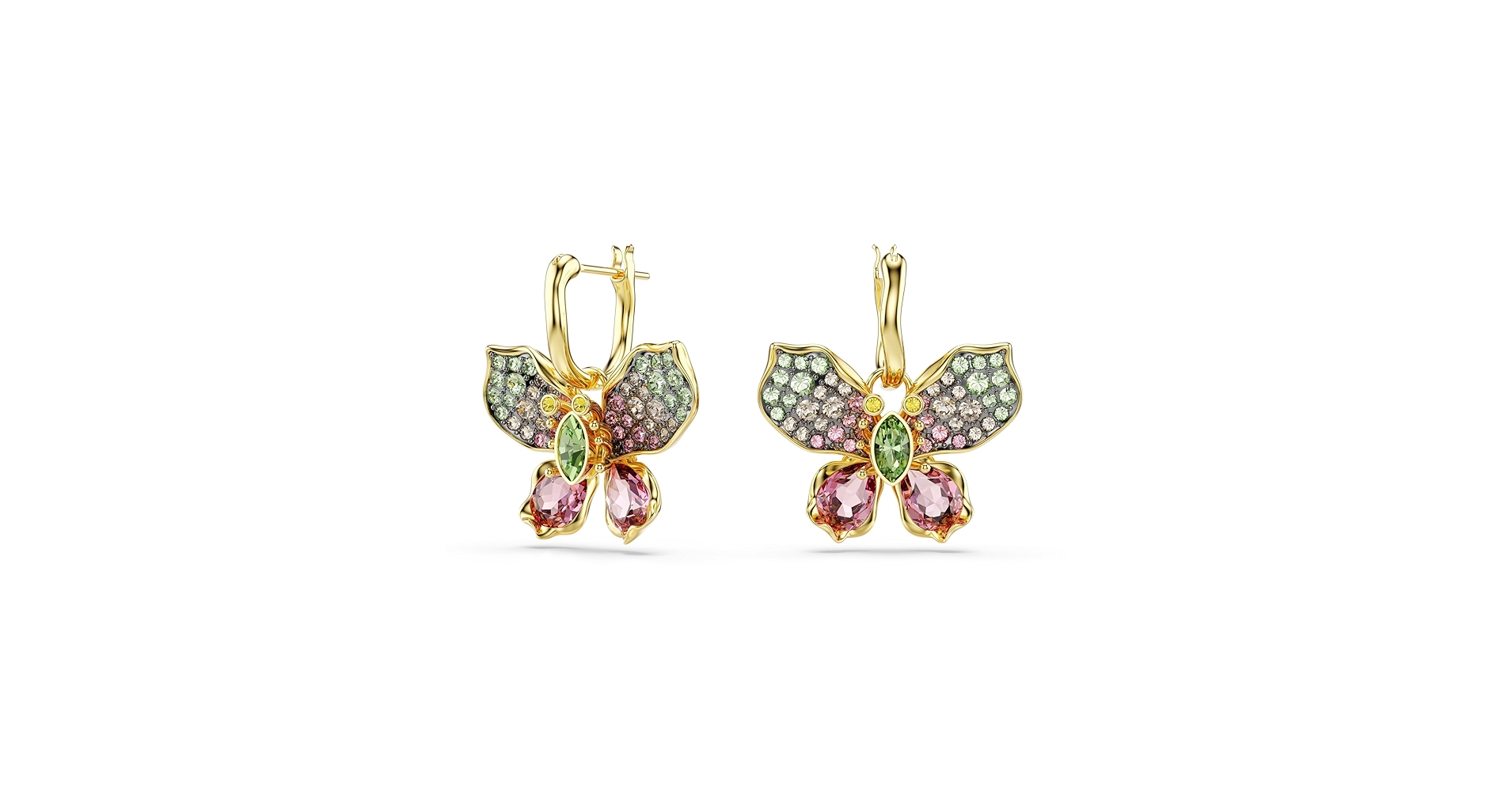 Amazon.com: Swarovski Idyllia drop earrings, Mixed cuts